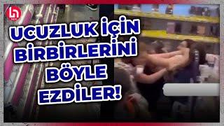 Kozmetik mağazasındaki indirim çılgınlığı