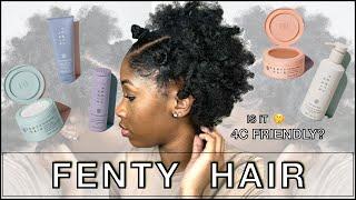 UNSPONSORED FENTY HAIR REVIEW ON DRY LOW POROSITY 4C HAIR   OR  DOES IT REALLY WORK?