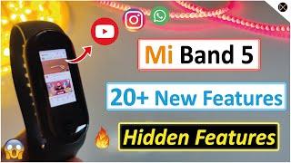 Mi Band 5  20+ New & Hidden Features  YouTube Instagram WhatsApp  Must watch Before Buying