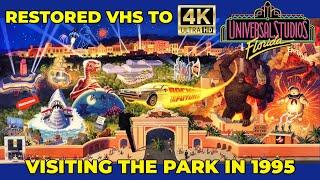 Universal Studios Florida 4K Upscaled VHS Tape  Visiting The Park in 1995