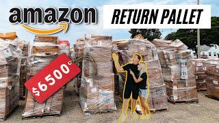 We Bought An Amazon Returns Pallet For $525 - Unboxing $6500 In MYSTERY Items