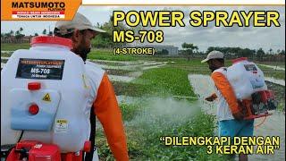 CARA PENGOPERASIAN MESIN SEMPROT 4-TAK  POWER SPRAYER MS-708 4-STROKE