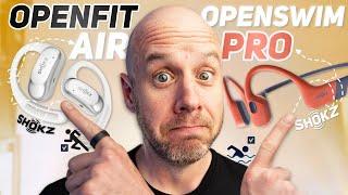 OpenFit Air and OpenSwim Pro - the ULTIMATE sportheadphones by Shokz