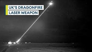 DragonFire New declassified footage of £10-a-shot laser precision weapon in action