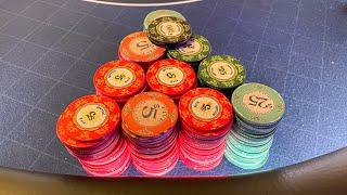 $102040 Crazy Straddle HOME GAME in LA  POKER VLOG #25