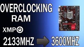 How to enable X.M.P to overclock Ram from 2133 to 3600 MHZ on a ASUS Motherboard EX B660M V5 D4