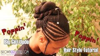 Updo Natural Tween Girls Hairstyle Tutorial