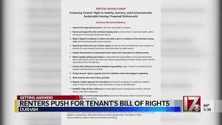 Renters push for Tenants Bill of Rights