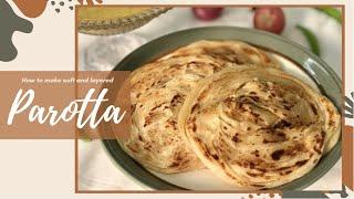 Parotta recipe  How to make Eggless Parotta at Home  Homemade Soft and Layered Parotta