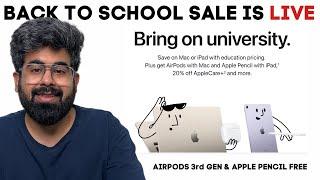 Back to school sale is LIVE  Airpods 3rd gen and Apple pencil Free