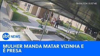 Mulher mandar matar vizinha após briga por causa de cachorro   #SBTNewsnaTV 240724