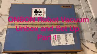 ONSON Robot Vacuum Unboxing Set Up  Assembly Part 1- Model BR151