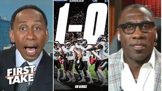 FIRST TAKE  Phillys new look is UNSTOPPABLE with Saquon Barkley- Stephen A. on Eagles beat Packers