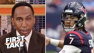 FIRST TAKE  CJ Stroud is an NFL MVP candidate - Stephen A. calls Texans legit Super Bowl threats