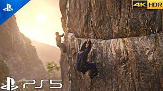 PS5 Uncharted 4 - Extreme Parkour Mission  Ultra High Graphics GAMEPLAY 4K HDR 60fps