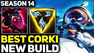 RANK 1 BEST CORKI IN THE WORLD NEW BUILD GAMEPLAY  Season 14 League of Legends