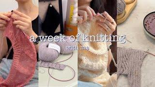 How Much Can I Knit in a Week with a 9-6 full time job · A Week of Knitting with Me