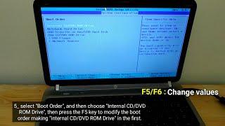 How to Boot From DVD on hp Laptop  to install Windows 10  hp Pavilion dv6