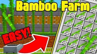 How to Build Easy Automatic Bamboo Farm  Minecraft 1.20+