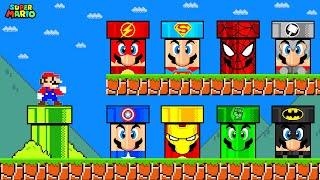 Super Mario Bros. But If All Marios SUPERHERO Powers Were Custom Pipes?