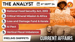 UPSC Current Affairs  6 September 2024  Newspaper Analysis Today  The Analyst Vajiram And Ravi