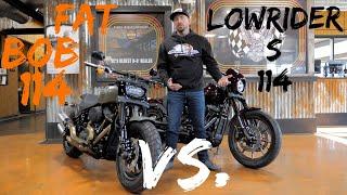 Harley Davidson Fat Bob VS. Lowrider S