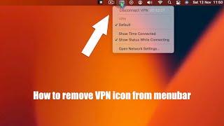 How to remove VPN icon from menubar 1click process