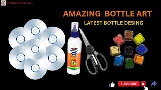 transform your bottle to a new look #bottleart  #bottlecraft  @Artfulswati