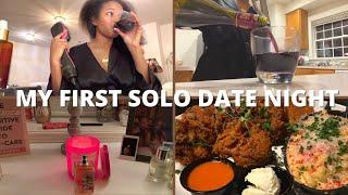 MY FIRST SOLO DATE NIGHT wine night clean with me pamper routine