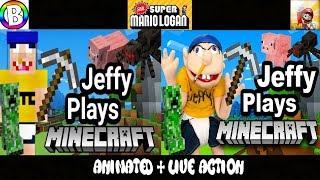 SML Movie Jeffy Plays Minecraft Animated + Live Action