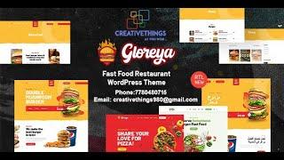 Gloreya - Fast Food WordPress Theme