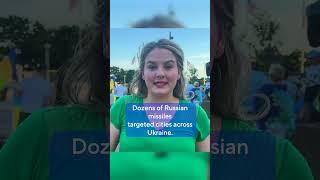 Ukrainian rally protests Russian attack on childrens hospital