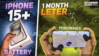 IPHONE 15 PLUS ONE MONTH GAMING REVIEW  IPHONE 15 PLUS FOR GAMING BGMIPUBG  IPHONE 15 HANDCAM 