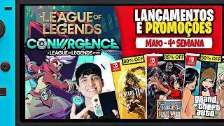 Lançamentos FORTES e Jogos com até 93% off na Mega Promo  Lançamentos e Promoções Switch Maio 4