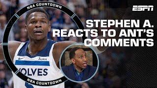 ‘JUST EMBRACE IT’  Stephen A. reacts to Anthony Edwards shunning MJ comps  NBA Countdown