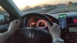 Honda Accord 2.0 155 PS i-VTEC on Autobahn NO SPEED LIMIT Germany