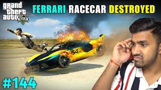 MY FERRARI RACECAR EXPLODE IN RACE  GTA V GAMEPLAY #144