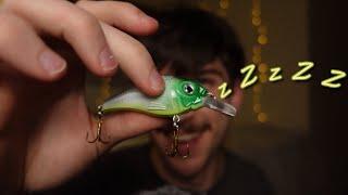 asmr fishing haul and ramble with assorted triggers
