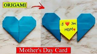 ORIGAMI - SURPRISE MESSAGE CARD FOR MOTHERS DAY  easy mothers day card ideas from paper