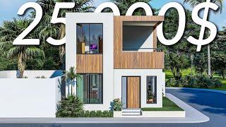 6x7 Meters Small House Design Idea with 3 Bedrooms  An Amazing House Design  Woodnest Style