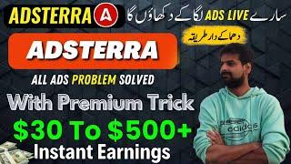 Adsterra ads setup in blogger with premium earning trick  Adsterra earning trick  Earn Online