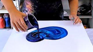 Meine absoluten LIEBLINGS-Maltechniken mit nur Farbe und Wasser - Abstrakte Kunst