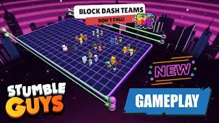 Playing the *NEW* Block Dash Teams Mode  Stumble Guys