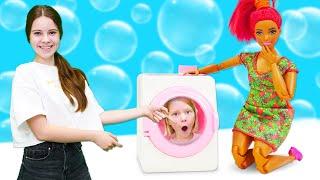 Потоп в доме Барби Дети Барби и Сестрички - Смешные видео для девочек