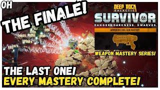 The FINALE EVERY Mastery Complete Coilgun Weapon Mastery Challenge Deep Rock Galactic Survivors