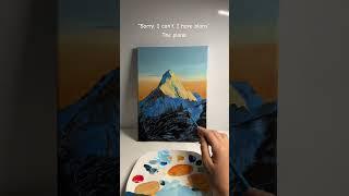 The plans ‍  #artistpainting #mountainlovers #mountainart #aestheticartandcrafts #shorts #trend