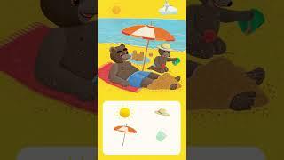 Petit Ours Brun est à la plage  #enfants #apprendre #histoire #plage