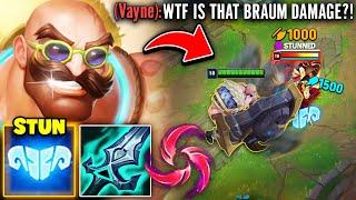 HAIL OF BLADES BRAUM GIVES YOU INSTANT STUNS THIS VAYNE WAS NOT EXPECTING IT