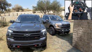 Chevrolet Silverado & Ford F-150 - Forza Horizon 5  Logitech g29 gameplay