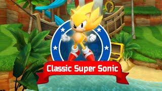 Sonic Dash - Classic Super Sonic New Character Unlocked Update - All Characters unlocked Gameplay